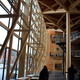 Wooden Truss in Sibelius Concert Hall in Lahti, Finland by Kimmo Lintula Architects completed in in 2000