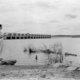 Fishing at Buchanan Dam, 1940s