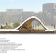 The pavilion is digitally fabricated out of 100% recycled wood-plastic composite material. The inside provides a shaded space to gather during hot summer days, and the exterior of the pavilion is a greened extension of the plaza’s lawn, providing a comfortable surface for seating and play.