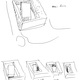 Bernard Tschumi Architects, ANIMA Cultural Center in Grottammare, Italy. General building strategy: the main room and the four courtyards (sketch by Bernard Tschumi).