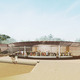 Global Holcim Awards 2012 Gold: Secondary school with passive ventilation system, Gando, Burkina Faso: The library is a focal point of the Gando school project. (Image © Holcim Foundation)