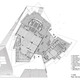 A plan drawing of the +6m main entrance level. The two performance halls are separated by the central main entrance foyer.