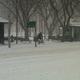 Matt battles the snow on his way to Wooster Square