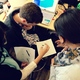 Group chat: Noele DeLeon, Dawn Marie Polak, Pedro Arthur Camara